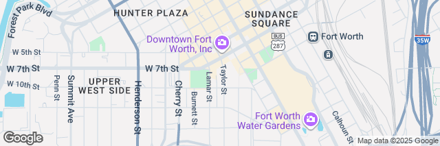 Google Maps Fort Worth Downtown, 814 Taylor Street, Fort Worth, TX 76102, United States of America